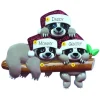New PolarX Personalized Sloth Family Of 3 Ornament