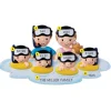 Outlet PolarX Personalized Snorkeling Family Of 6 Ornament