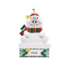Online Rudolph & Me Personalized Snowman On Chimney Ornament