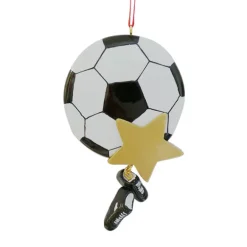 Discount Rudolph & Me Personalized Soccer Ball With Star Ornament