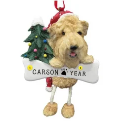 Hot E & S Imports Personalized Soft-Coated Wheaten Terrier Dog Ornament