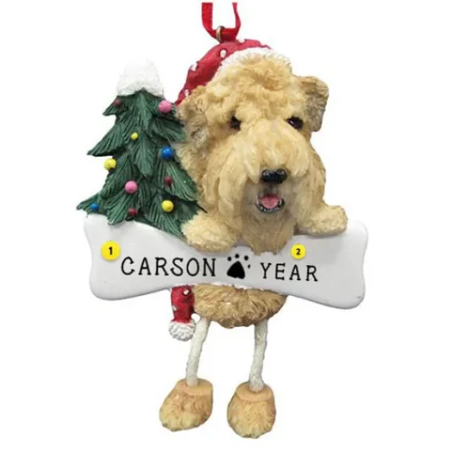 Hot E & S Imports Personalized Soft-Coated Wheaten Terrier Dog Ornament