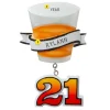 Outlet PolarX Personalized 21St Birthday Beer Pint Glass Ornament