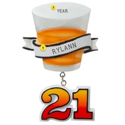 Outlet PolarX Personalized 21St Birthday Beer Pint Glass Ornament