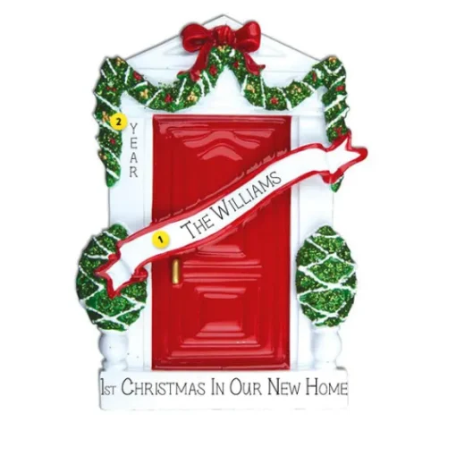 Online Personalized 1St Christmas In Our New Home Door Ornament Home & Housewarming