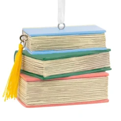 Outlet Personalized Stack Of Books Ornament Hobbies & Activities