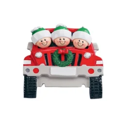 Fashion Rudolph & Me Personalized Suv Family Of 3 Ornament