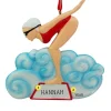 Online Rudolph & Me Personalized Swimmer Ornament - Female