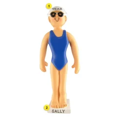 Best Sale Ornament Central Personalized Swimmer Ornament - Female