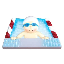 Best Sale PolarX Personalized Swimming Boy In Pool Ornament
