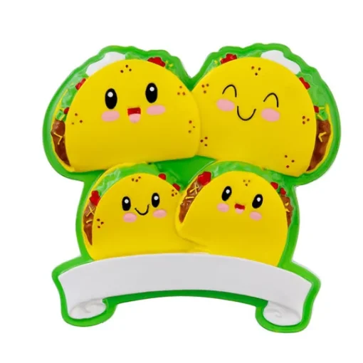 Fashion PolarX Personalized Taco Family Of 4 Ornament