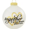 Hot Personalized "Together Is Our Favorite" Glass Bulb Ornament Couples