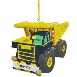 New PolarX Personalized Toy Dump Truck Ornament