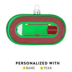 Clearance Bronners Personalized Track And Field Glass Ornament