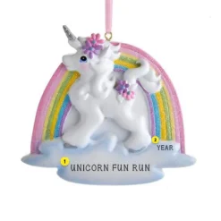 Flash Sale Personalized Unicorn Rainbow Ornament Kids