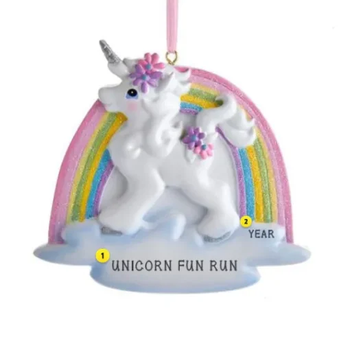 Flash Sale Personalized Unicorn Rainbow Ornament Kids