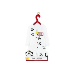 New Rudolph & Me Personalized Veterinarian Jacket Ornament