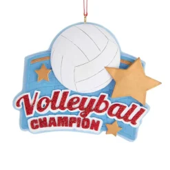 Sale Kurt Adler Personalized Volleyball Champion Ornament
