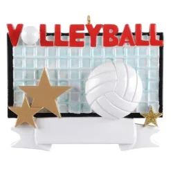 Best Rudolph & Me Personalized Volleyball Ornament