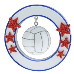 Clearance PolarX Personalized Volleyball Ornament