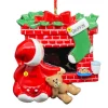 New Personalized Waiting For Santa Ornament Kids