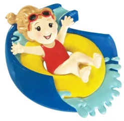 Online PolarX Personalized Water Slide Ornament - Female