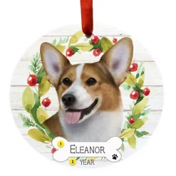 Cheap E & S Imports Personalized Welsh Corgi Ornament