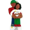 Cheap Personalized We'Re Expecting Couple Ornament - African American Male & Female Expecting & New Family