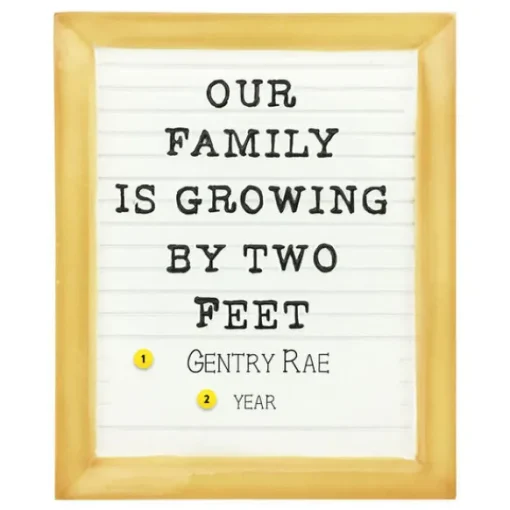 Flash Sale Personalized We'Re Expecting Letter Board Ornament Expecting & New Family