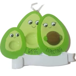 Flash Sale PolarX Personalized We'Re Expecting Avocado Family With 1 Child Ornament