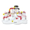 Flash Sale PolarX Personalized We'Re Expecting Snowman Family With 3 Children Ornament
