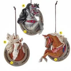 Store Personalized Western Horseshoe With Horse Ornaments Animals