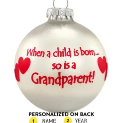 Discount Personalized "When A Child Is Born So Is A Grandparent" Ornament Expecting & New Family