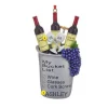 Clearance Kurt Adler Personalized Wine "My Bucket List" Ornament