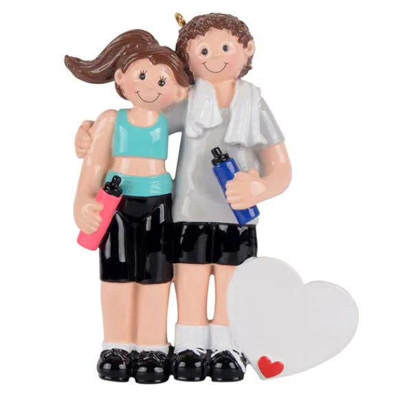 Store Personalized Workout Couple Ornament Couples