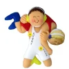 Store Ornament Central Personalized Wrestler - Male, Brunette Ornament