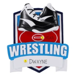 Hot PolarX Personalized Wrestling Shield Ornament