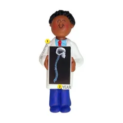 Cheap Ornament Central Personalized Xray Tech / Chiropractor Ornament - African American, Male