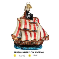 Sale Pirate Ship Ornament - Kids