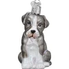 Sale Old World Christmas Pitbull Pup Ornament -