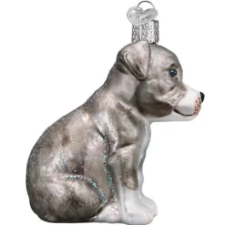 Sale Old World Christmas Pitbull Pup Ornament -