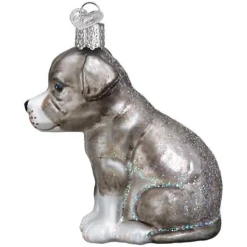 Sale Old World Christmas Pitbull Pup Ornament -