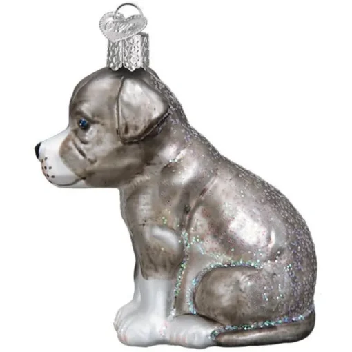 Sale Old World Christmas Pitbull Pup Ornament -