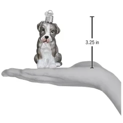 Sale Old World Christmas Pitbull Pup Ornament -