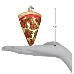 New Old World Christmas Pizza Slice Ornament -