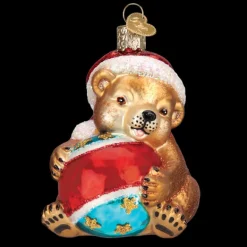 New Old World Christmas Playful Cub Ornament -