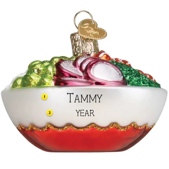 Hot Old World Christmas Poke Bowl Ornament -