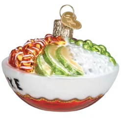 Hot Old World Christmas Poke Bowl Ornament -