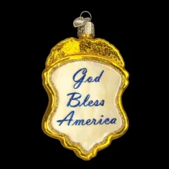 Flash Sale Old World Christmas Police Badge Ornament -
