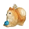 Online Old World Christmas Pomeranian With Ball Ornament -